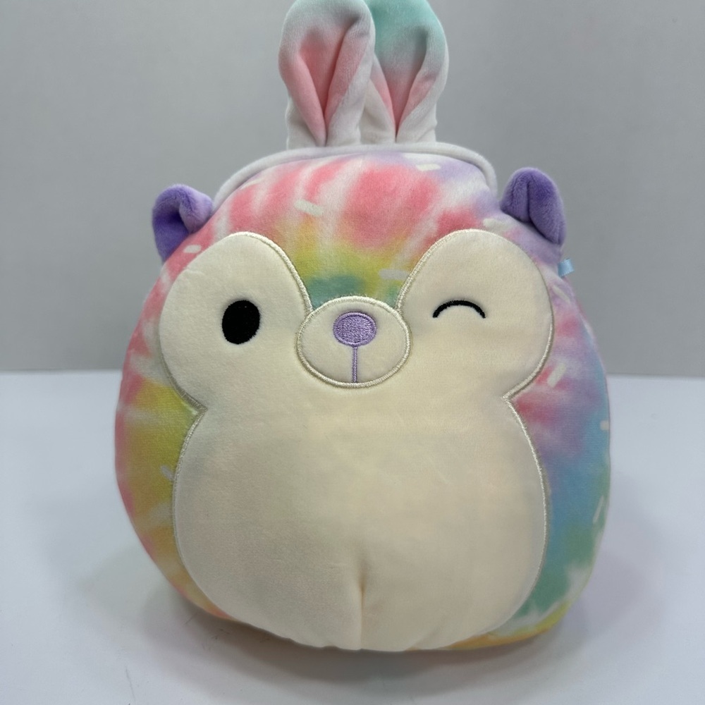 Squismallow Colorful Tie-Dye Plush Toy size 18”pre owned Exellent condition